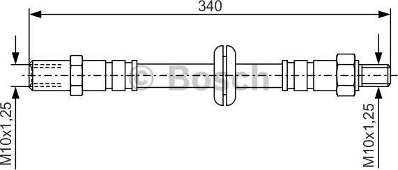 BOSCH 1 987 476 191 - Тормозной шланг unicars.by