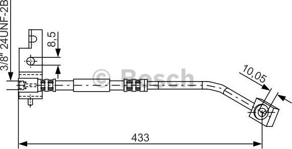 BOSCH 1 987 476 149 - Тормозной шланг unicars.by