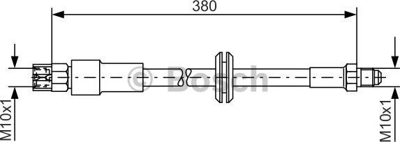 BOSCH 1 987 476 140 - Тормозной шланг unicars.by