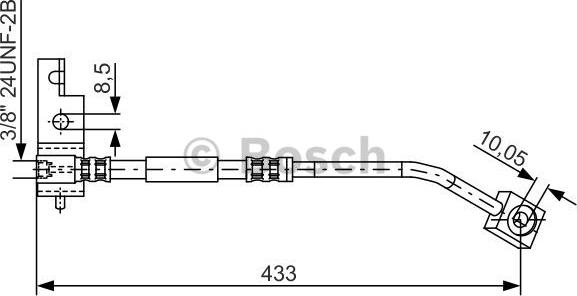 BOSCH 1 987 476 103 - Тормозной шланг unicars.by