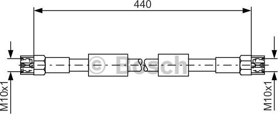BOSCH 1 987 476 139 - Тормозной шланг unicars.by