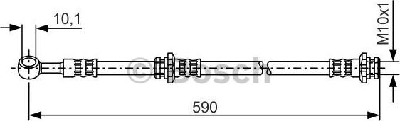 BOSCH 1 987 476 122 - Тормозной шланг unicars.by