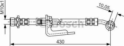 BOSCH 1 987 476 848 - Тормозной шланг unicars.by