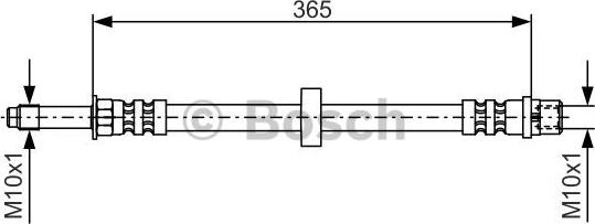 BOSCH 1 987 476 851 - Тормозной шланг unicars.by