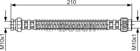 BOSCH 1 987 476 867 - Тормозной шланг unicars.by