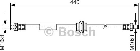 BOSCH 1 987 476 808 - Тормозной шланг unicars.by