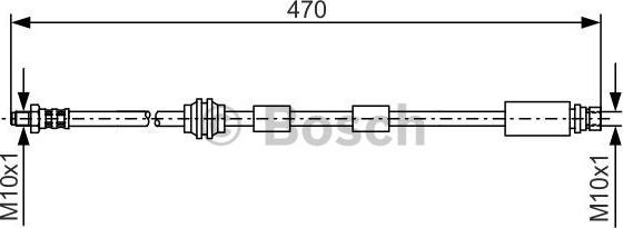 BOSCH 1 987 476 882 - Тормозной шланг unicars.by