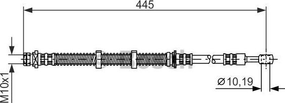 BOSCH 1 987 476 354 - Тормозной шланг unicars.by