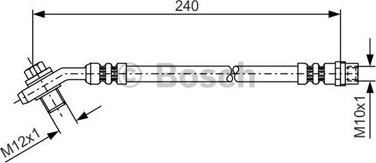 BOSCH 1 987 476 332 - Тормозной шланг unicars.by