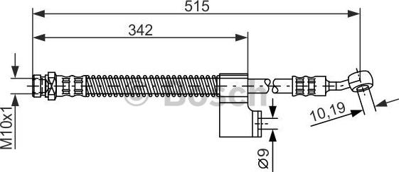 BOSCH 1 987 476 236 - Тормозной шланг unicars.by