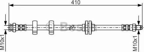 BOSCH 1 987 476 749 - Тормозной шланг unicars.by