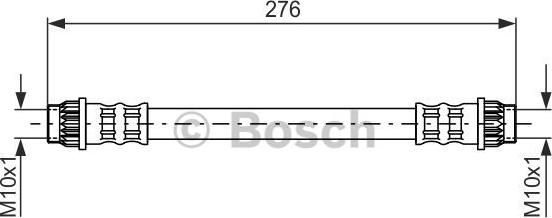 BOSCH 1 987 476 712 - Тормозной шланг unicars.by