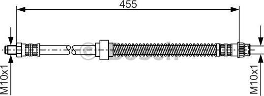 BOSCH 1 987 476 785 - Тормозной шланг unicars.by