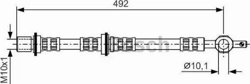 BOSCH 1 987 476 724 - Тормозной шланг unicars.by