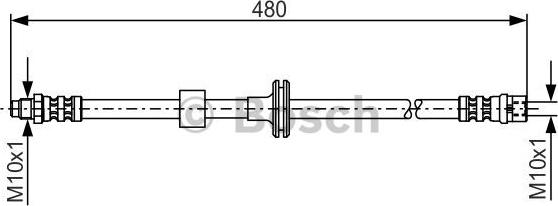 BOSCH 1 987 476 778 - Тормозной шланг unicars.by