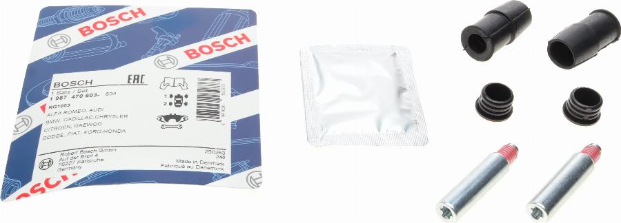 BOSCH 1 987 470 603 - Комплект направляющей гильзы, тормозной поршень unicars.by