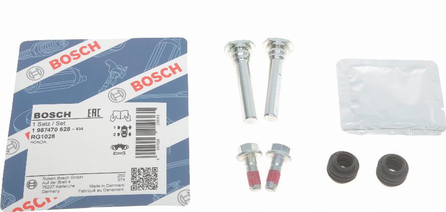 BOSCH 1 987 470 628 - Комплект направляющей гильзы, тормозной поршень unicars.by