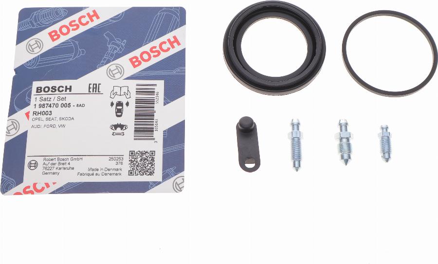 BOSCH 1 987 470 005 - Ремкомплект, тормозной суппорт unicars.by