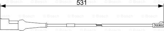 BOSCH 1 987 473 551 - Сигнализатор, износ тормозных колодок unicars.by