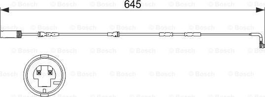 BOSCH 1 987 473 504 - Сигнализатор, износ тормозных колодок unicars.by