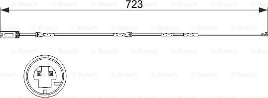 BOSCH 1 987 473 514 - Сигнализатор, износ тормозных колодок unicars.by