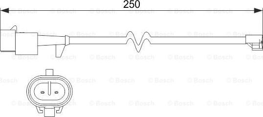 BOSCH 1 987 473 536 - Сигнализатор, износ тормозных колодок unicars.by