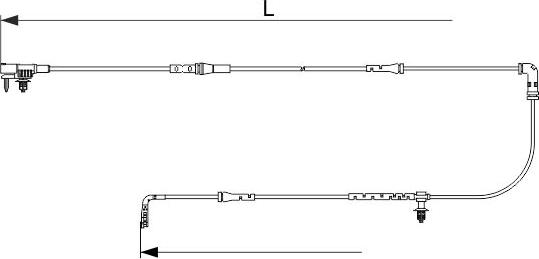 BOSCH 1 987 473 628 - Сигнализатор, износ тормозных колодок unicars.by