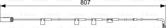 BOSCH 1 987 473 058 - Сигнализатор, износ тормозных колодок unicars.by