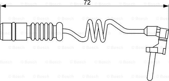 BOSCH 1 987 473 057 - Сигнализатор, износ тормозных колодок unicars.by