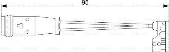 BOSCH 1 987 473 006 - Сигнализатор, износ тормозных колодок unicars.by