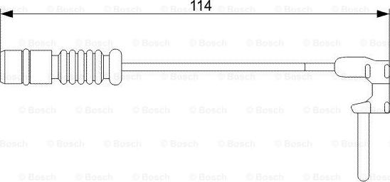 BOSCH 1 987 473 011 - Сигнализатор, износ тормозных колодок unicars.by