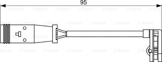 BOSCH 1 987 473 036 - Сигнализатор, износ тормозных колодок unicars.by