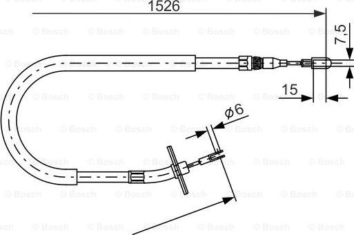 BOSCH 1 987 477 859 - Тросик, cтояночный тормоз unicars.by