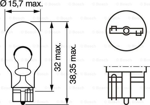 BOSCH 1 987 301 049 - Лампа накаливания, фонарь указателя поворота unicars.by