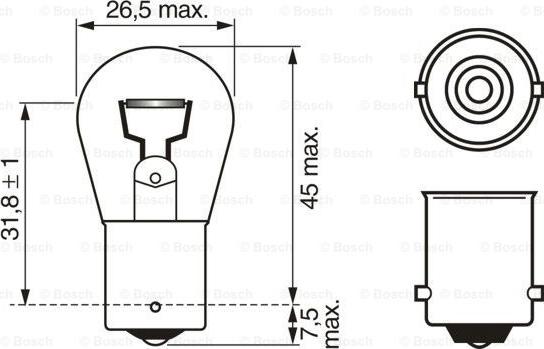 BOSCH 1 987 302 239 - Лампа накаливания unicars.by