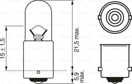 BOSCH 1 987 301 023 - Лампа накаливания, фонарь указателя поворота unicars.by