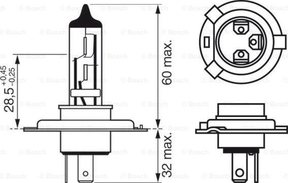 BOSCH 1 987 301 074 - Лампа накаливания unicars.by