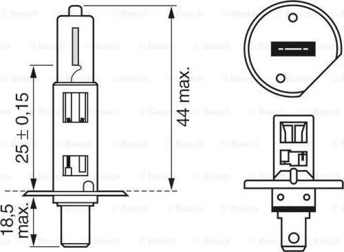 BOSCH 1 987 301 073 - Лампа накаливания unicars.by