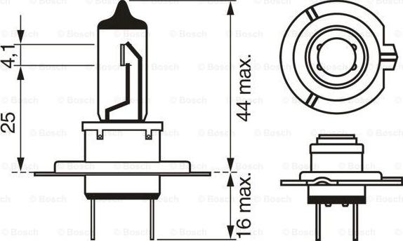 BOSCH 1 987 302 170 - Лампа накаливания unicars.by