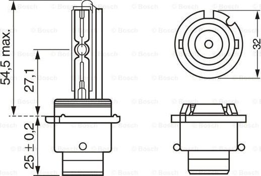 BOSCH 1 987 302 851 - Лампа накаливания, основная фара unicars.by