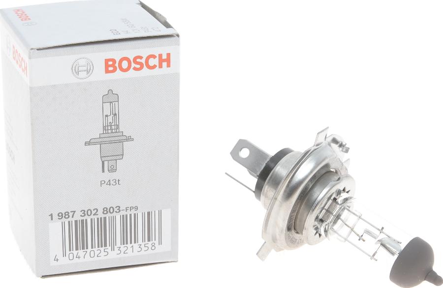 BOSCH 1 987 302 803 - Лампа накаливания, фара дальнего света unicars.by