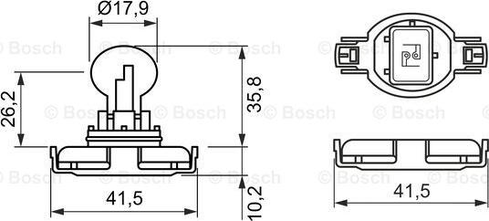 BOSCH 1 987 302 271 - Лампа накаливания, противотуманная фара unicars.by