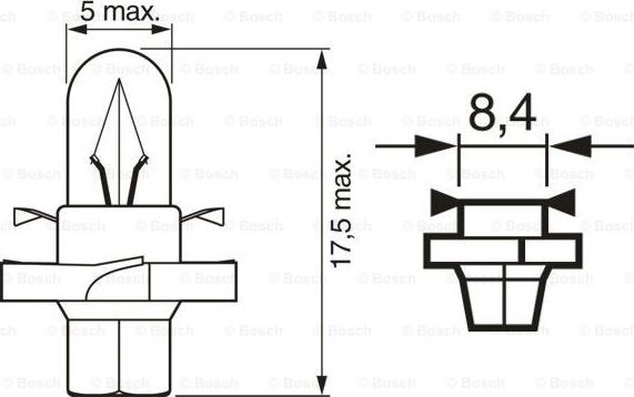 BOSCH 1 987 302 243 - Лампа накаливания unicars.by