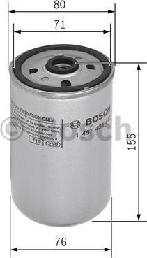 BOSCH 1 457 434 447 - Топливный фильтр unicars.by