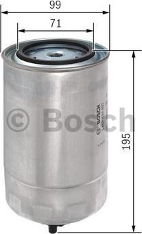 BOSCH 1 457 434 402 - Топливный фильтр unicars.by