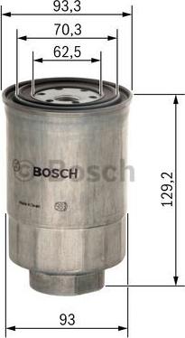 BOSCH 1 457 434 438 - Топливный фильтр unicars.by