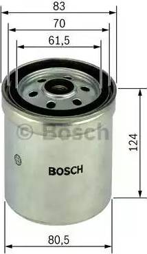 BOSCH 1 457 434 050 - Топливный фильтр unicars.by