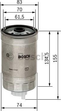 BOSCH 1 457 434 105 - Топливный фильтр unicars.by