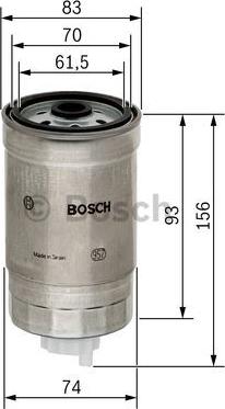 BOSCH 1 457 434 106 - Топливный фильтр unicars.by