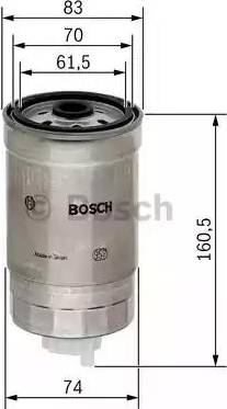 BOSCH 1 457 434 174 - Топливный фильтр unicars.by